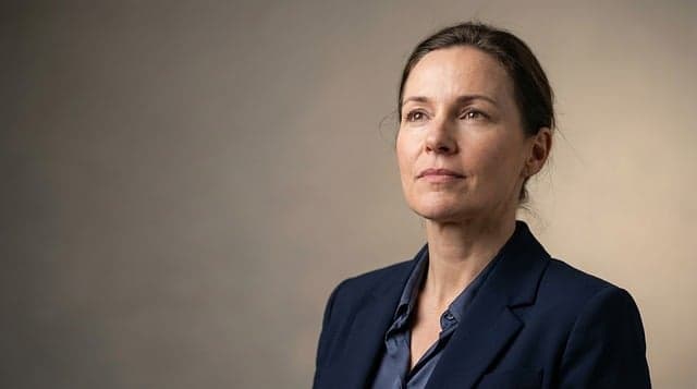 Reife Frau in Selbstvertrauen und Sinnlichkeit, strahlend und lebenserfahren